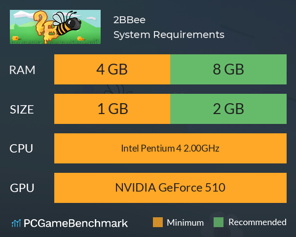 2BBee System Requirements PC Graph - Can I Run 2BBee