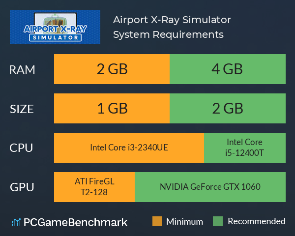 Airport X-Ray Simulator System Requirements PC Graph - Can I Run Airport X-Ray Simulator