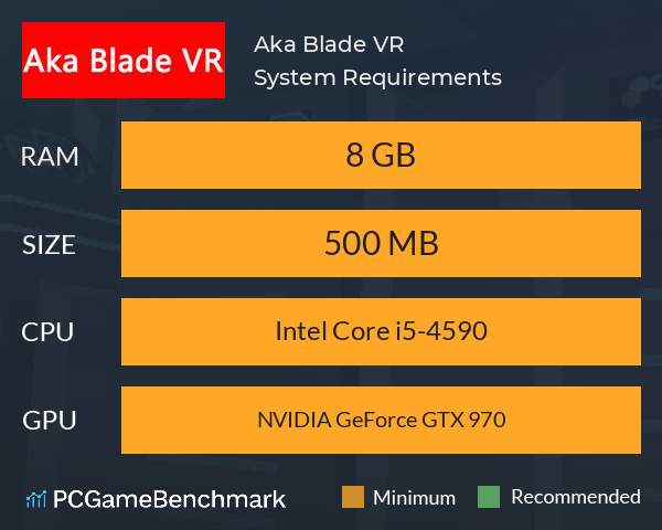 Aka Blade VR System Requirements PC Graph - Can I Run Aka Blade VR