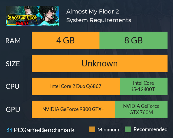 Almost My Floor 2 System Requirements PC Graph - Can I Run Almost My Floor 2