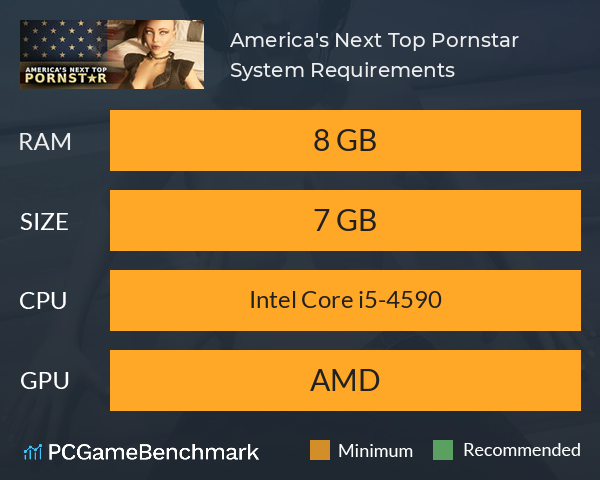 America's Next Top Pornstar System Requirements PC Graph - Can I Run America's Next Top Pornstar