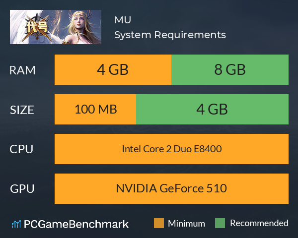 暗夜奇迹MU System Requirements PC Graph - Can I Run 暗夜奇迹MU