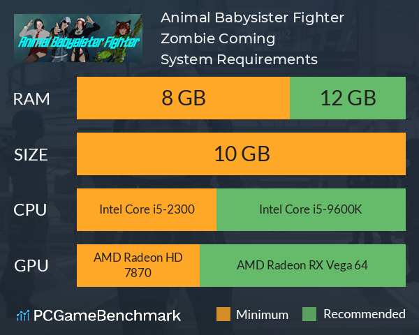 Animal Babysister Fighter : Zombie Coming! System Requirements PC Graph - Can I Run Animal Babysister Fighter : Zombie Coming!