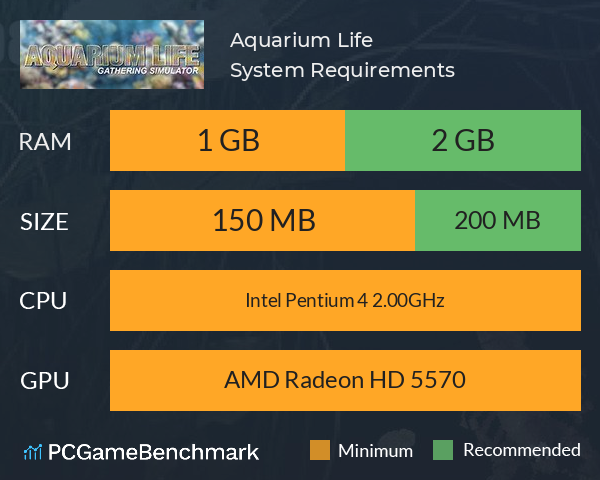 Aquarium Life System Requirements PC Graph - Can I Run Aquarium Life