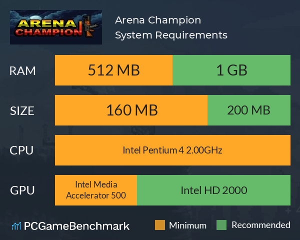 Arena Champion System Requirements PC Graph - Can I Run Arena Champion