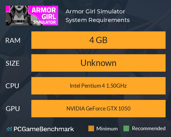 Armor Girl Simulator System Requirements PC Graph - Can I Run Armor Girl Simulator