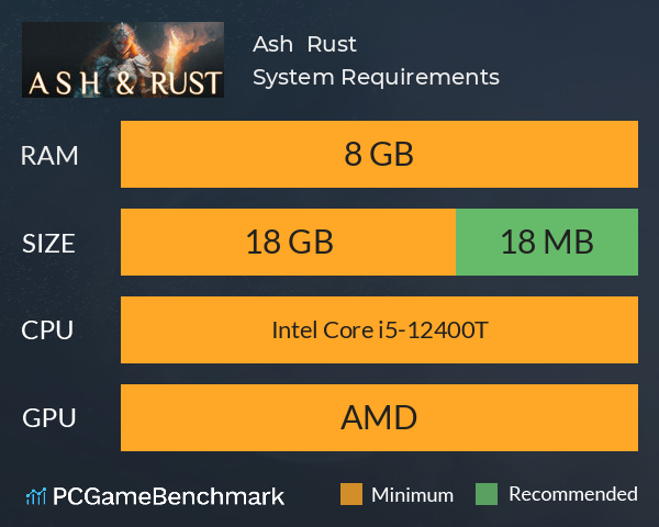 Ash & Rust System Requirements PC Graph - Can I Run Ash & Rust