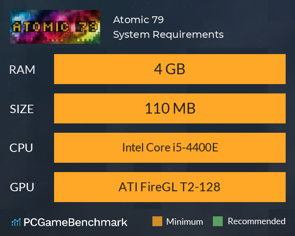 Atomic 79 System Requirements PC Graph - Can I Run Atomic 79