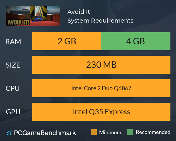 Avoid It! System Requirements PC Graph - Can I Run Avoid It!