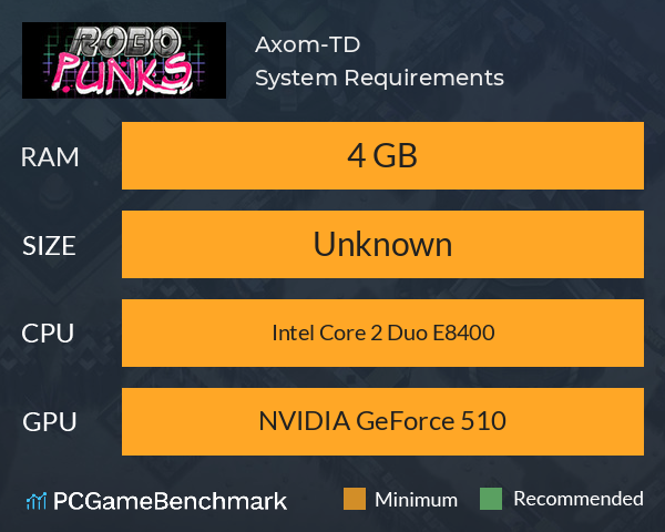 Axom-TD System Requirements PC Graph - Can I Run Axom-TD