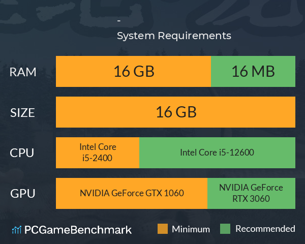 白垩纪-龙岛 System Requirements PC Graph - Can I Run 白垩纪-龙岛