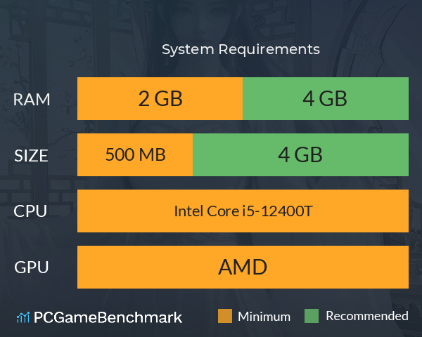 白蛇传 System Requirements PC Graph - Can I Run 白蛇传