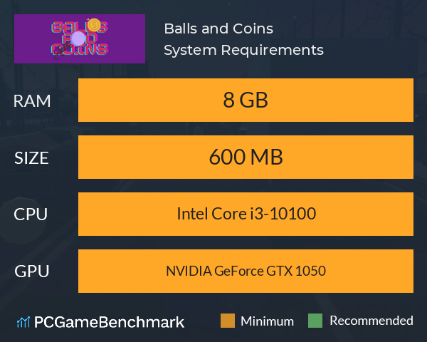 Balls and Coins System Requirements PC Graph - Can I Run Balls and Coins