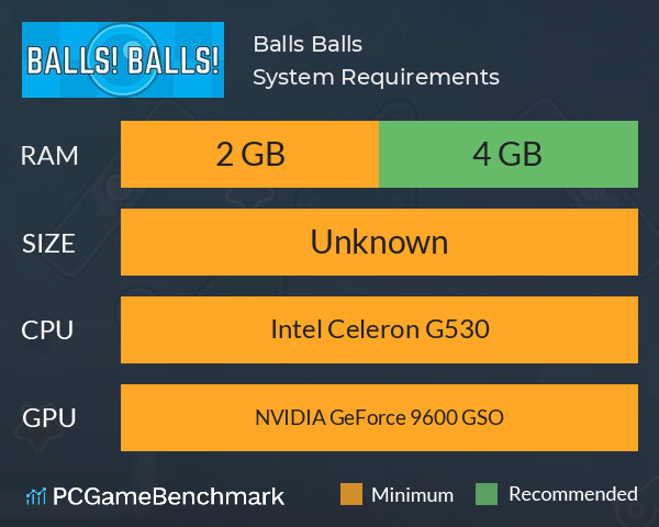 Balls! Balls! System Requirements PC Graph - Can I Run Balls! Balls!