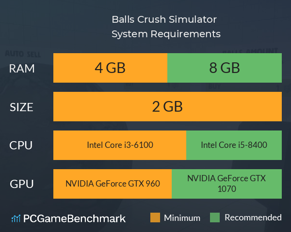 Balls Crush Simulator System Requirements PC Graph - Can I Run Balls Crush Simulator