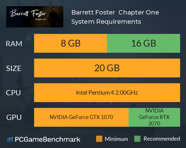 Barrett Foster : Chapter One System Requirements PC Graph - Can I Run Barrett Foster : Chapter One