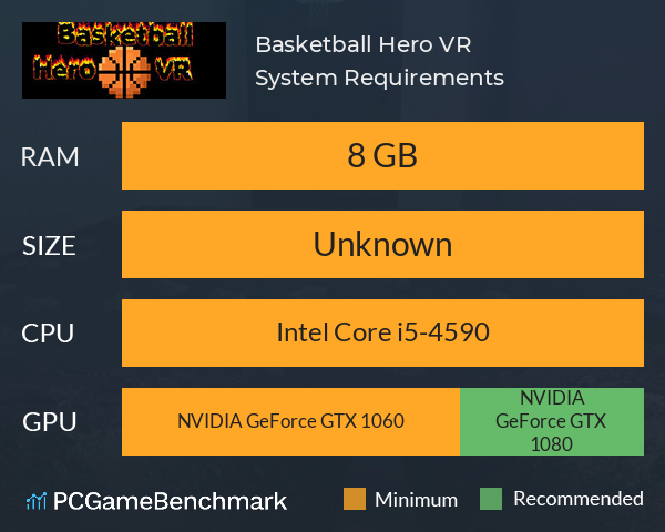 Basketball Hero VR System Requirements PC Graph - Can I Run Basketball Hero VR