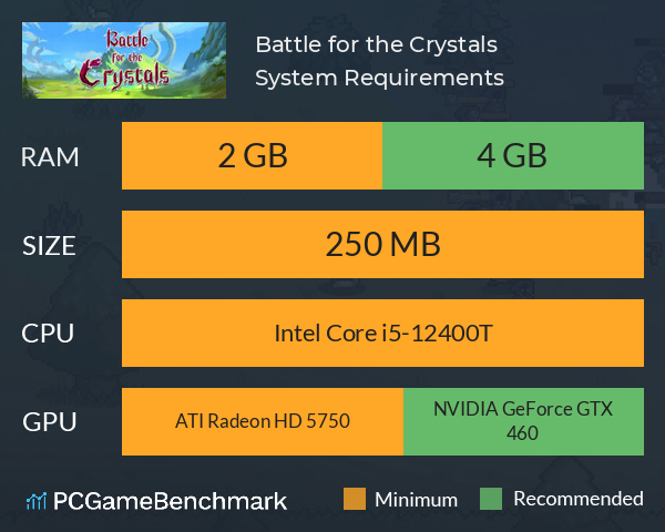 Battle for the Crystals System Requirements PC Graph - Can I Run Battle for the Crystals