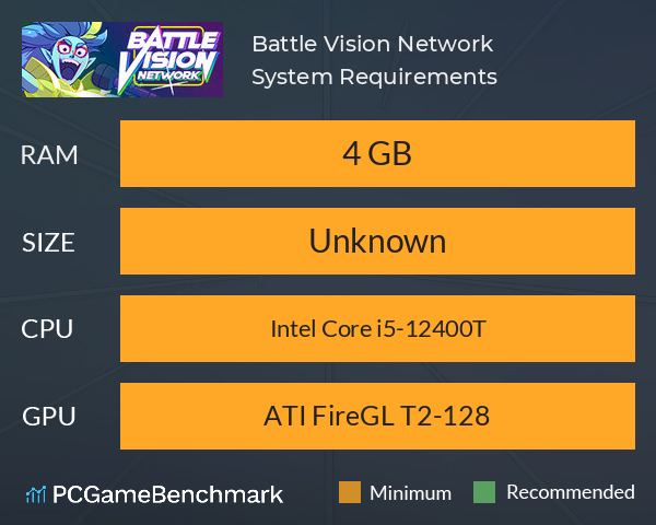 Battle Vision Network System Requirements PC Graph - Can I Run Battle Vision Network