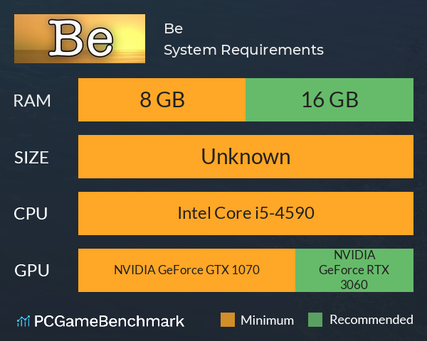 Be System Requirements PC Graph - Can I Run Be