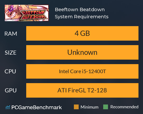 Beeftown Beatdown System Requirements PC Graph - Can I Run Beeftown Beatdown