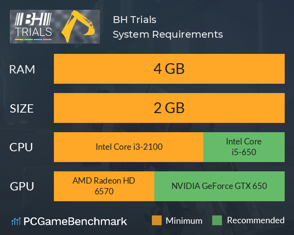 BH Trials System Requirements PC Graph - Can I Run BH Trials