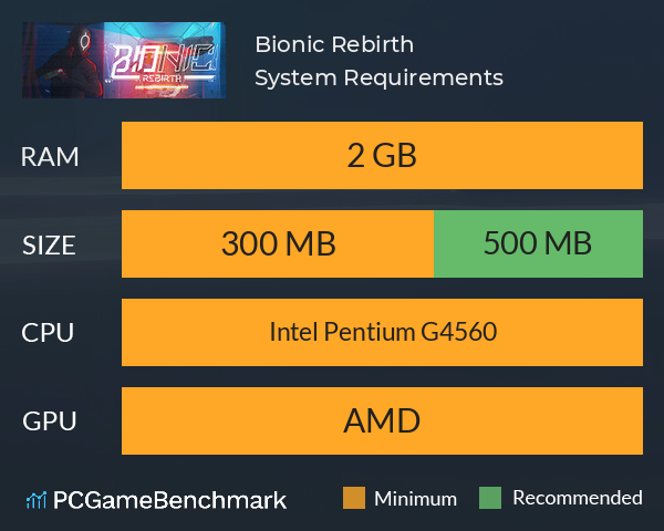 Bionic Rebirth System Requirements PC Graph - Can I Run Bionic Rebirth