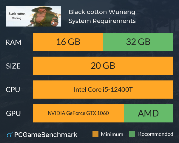 Black cotton: Wuneng System Requirements PC Graph - Can I Run Black cotton: Wuneng