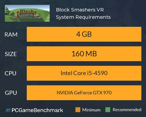 Block Smashers VR System Requirements PC Graph - Can I Run Block Smashers VR