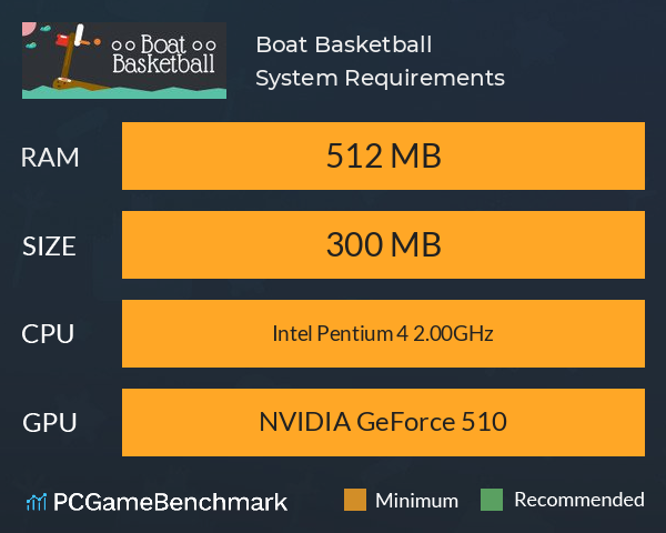 Boat Basketball System Requirements PC Graph - Can I Run Boat Basketball