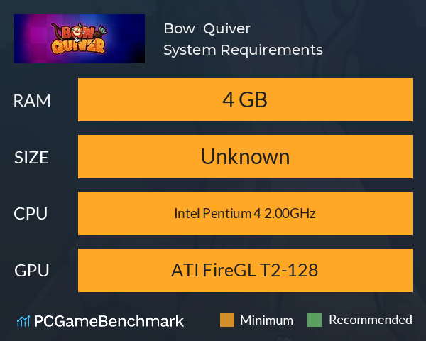 Bow & Quiver System Requirements PC Graph - Can I Run Bow & Quiver