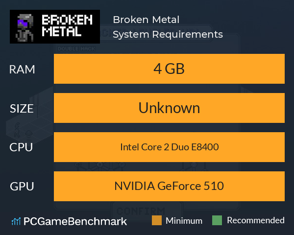 Broken Metal System Requirements PC Graph - Can I Run Broken Metal