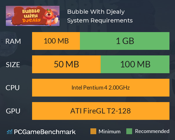 Bubble With Djealy System Requirements PC Graph - Can I Run Bubble With Djealy