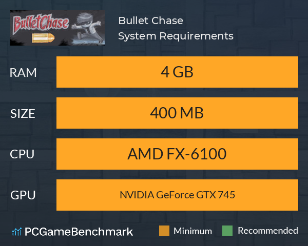 Bullet Chase System Requirements PC Graph - Can I Run Bullet Chase