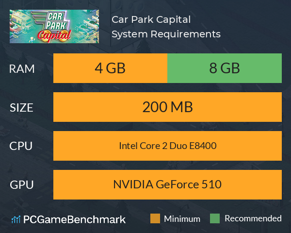 Car Park Capital System Requirements PC Graph - Can I Run Car Park Capital