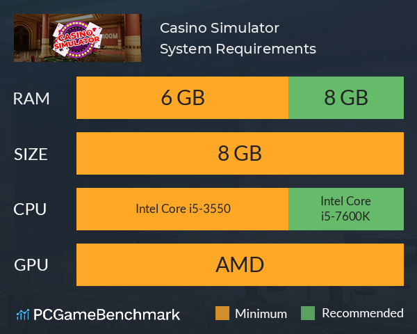 Casino Simulator System Requirements PC Graph - Can I Run Casino Simulator