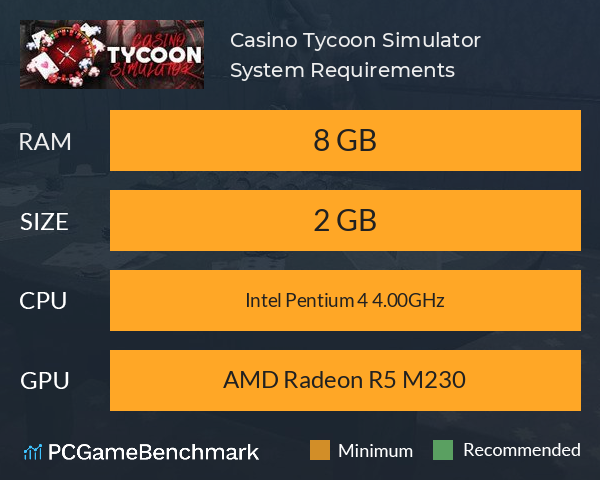 Casino Tycoon Simulator System Requirements PC Graph - Can I Run Casino Tycoon Simulator