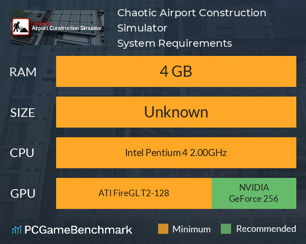 Chaotic Airport Construction Simulator System Requirements PC Graph - Can I Run Chaotic Airport Construction Simulator