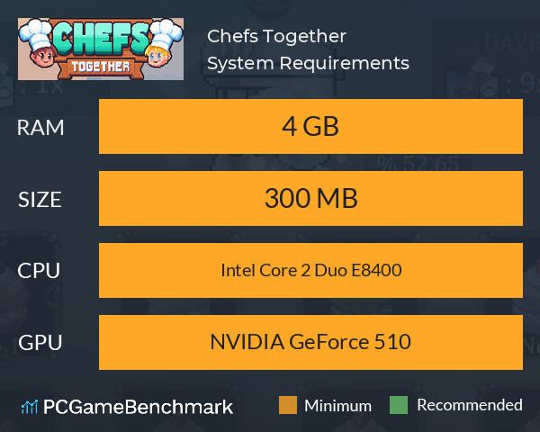 Chefs Together System Requirements PC Graph - Can I Run Chefs Together