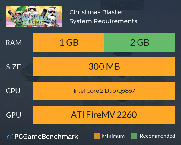 Christmas Blaster System Requirements PC Graph - Can I Run Christmas Blaster