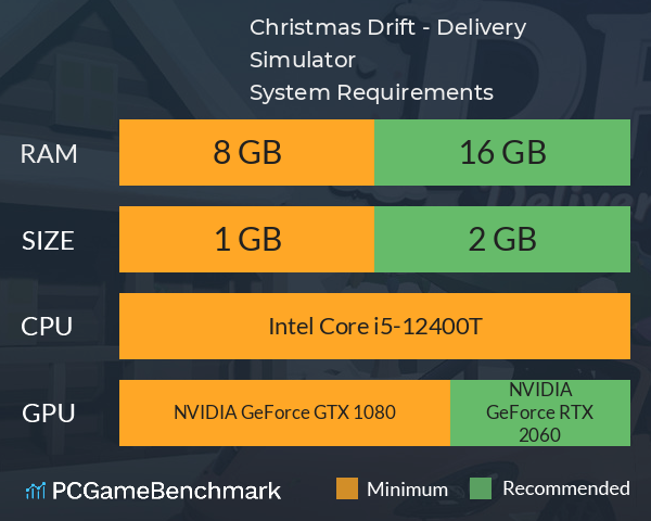 Christmas Drift - Delivery Simulator System Requirements PC Graph - Can I Run Christmas Drift - Delivery Simulator