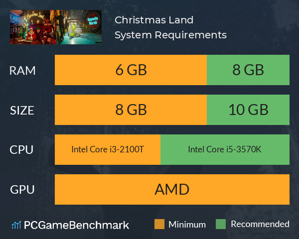 Christmas Land System Requirements PC Graph - Can I Run Christmas Land