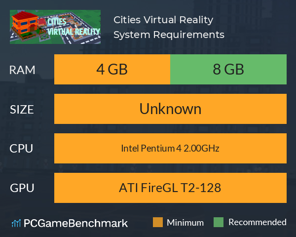 Cities Virtual Reality System Requirements PC Graph - Can I Run Cities Virtual Reality