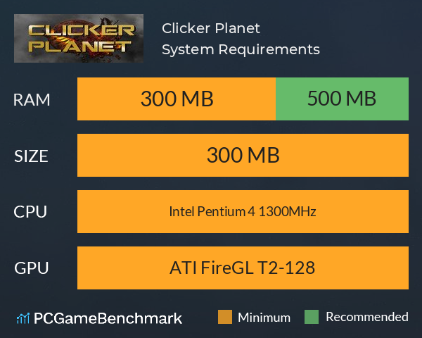 Clicker Planet System Requirements PC Graph - Can I Run Clicker Planet