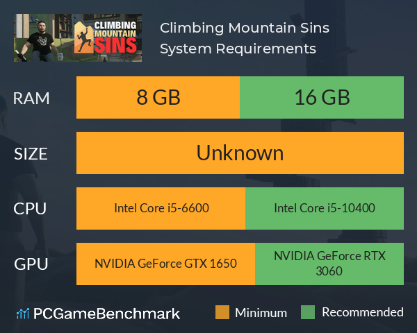 Climbing Mountain Sins System Requirements PC Graph - Can I Run Climbing Mountain Sins