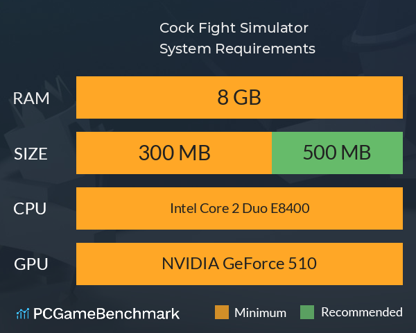 Cock Fight Simulator System Requirements PC Graph - Can I Run Cock Fight Simulator