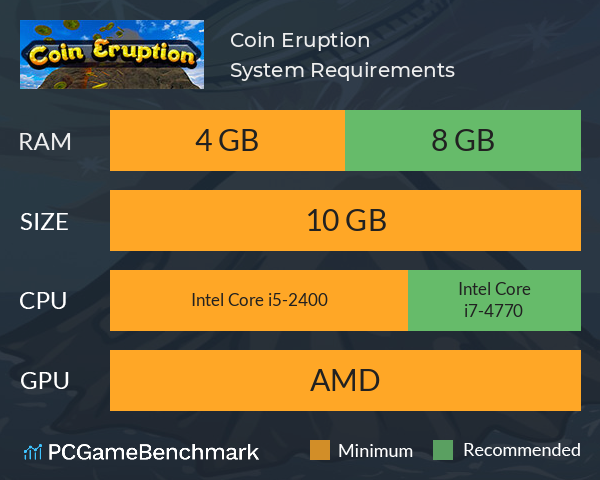 Coin Eruption System Requirements PC Graph - Can I Run Coin Eruption