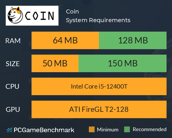 Coin System Requirements PC Graph - Can I Run Coin