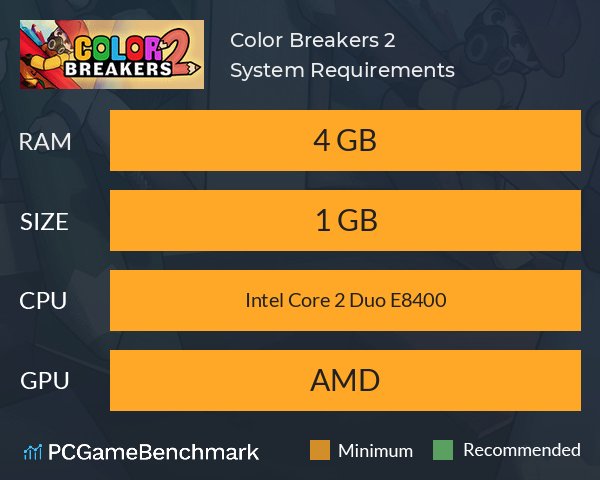 Color Breakers 2 System Requirements PC Graph - Can I Run Color Breakers 2