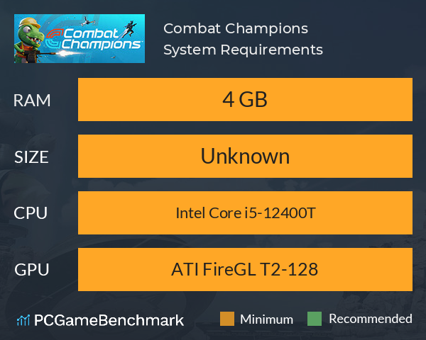 Combat Champions System Requirements PC Graph - Can I Run Combat Champions